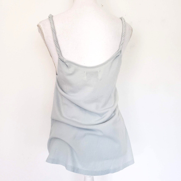 Current Elliott SIZE 1 / Small SUPER LOVED Twisted Tank Top Light Blue Rainbow - Picture 3 of 12